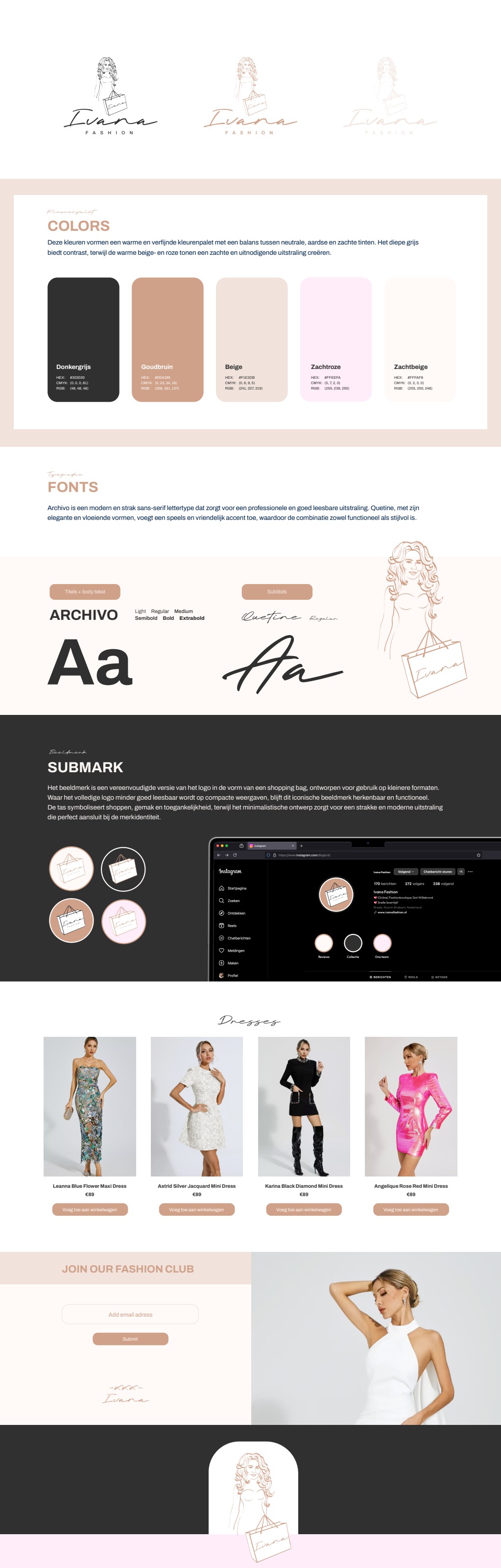 Ivana Fashion — Merkstijl en webshop