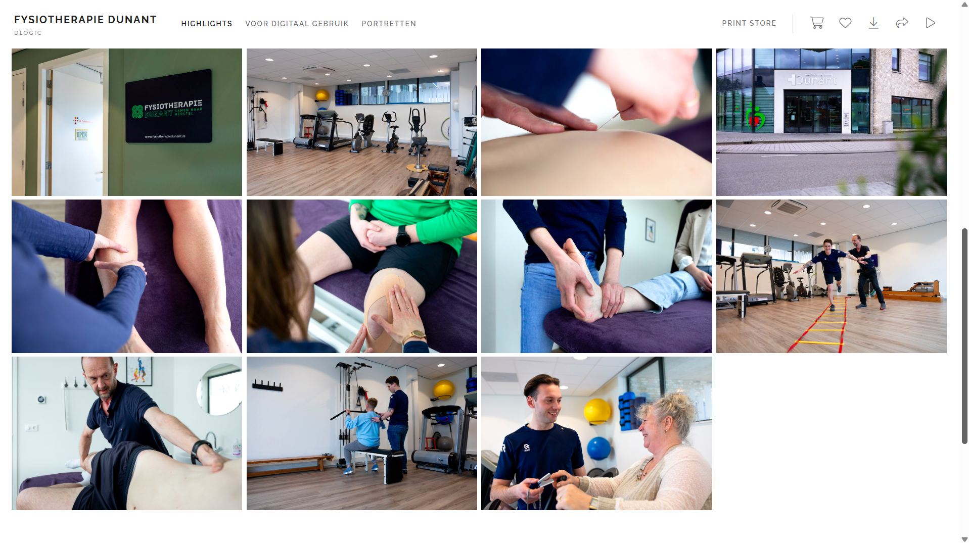 Pixieset galerij voor Dunant Fysiotherapie
